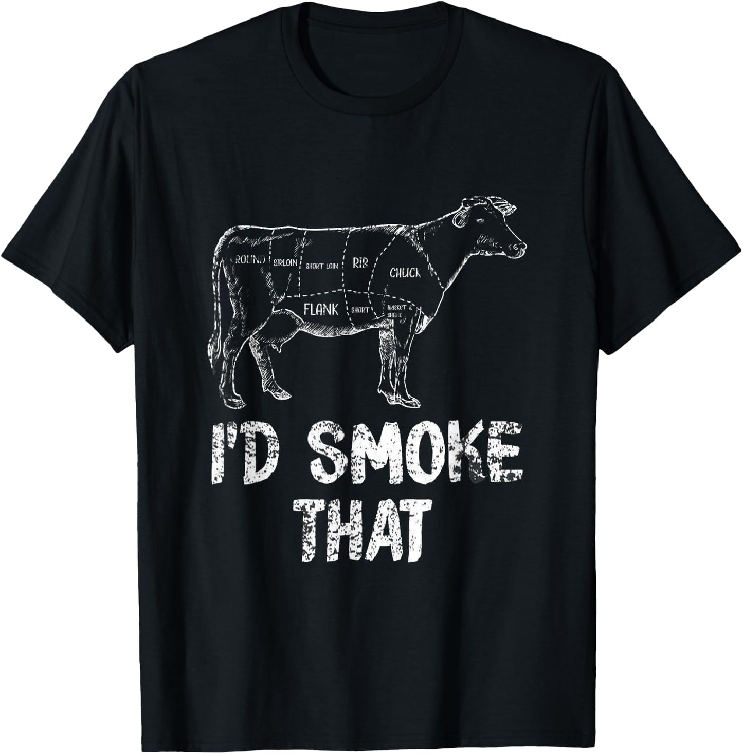 Id Smoke That BBQ T-Shirt - T-Shirt | Black