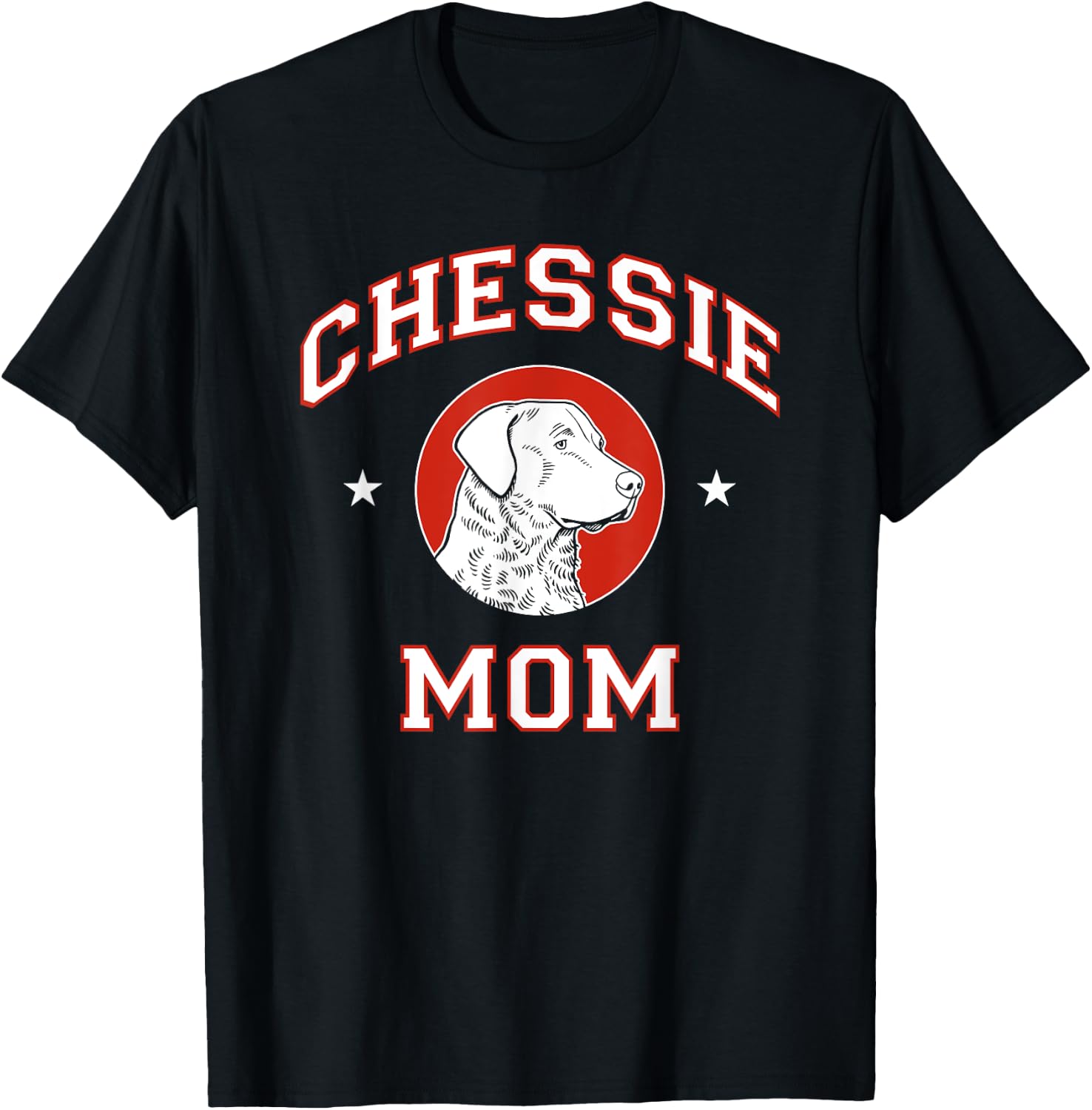Chesapeake Bay Retriever Mom Dog Mother Women Girls Kids T-Shirt - T-Shirt | Black