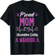 proud Mom ulcerative colitis warrior awareness ribbon T-Shirt - T-Shirt | Black