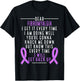 Fibro Warrior I will get back up Fibromyalgia Awareness T-Shirt - T-Shirt | Black