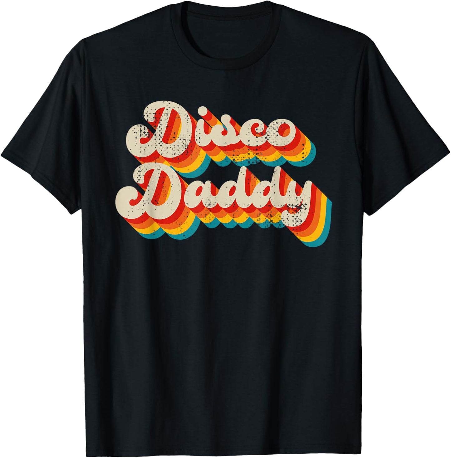 Disco Costume 70s Clothes Daddy T-Shirt - T-Shirt | Black