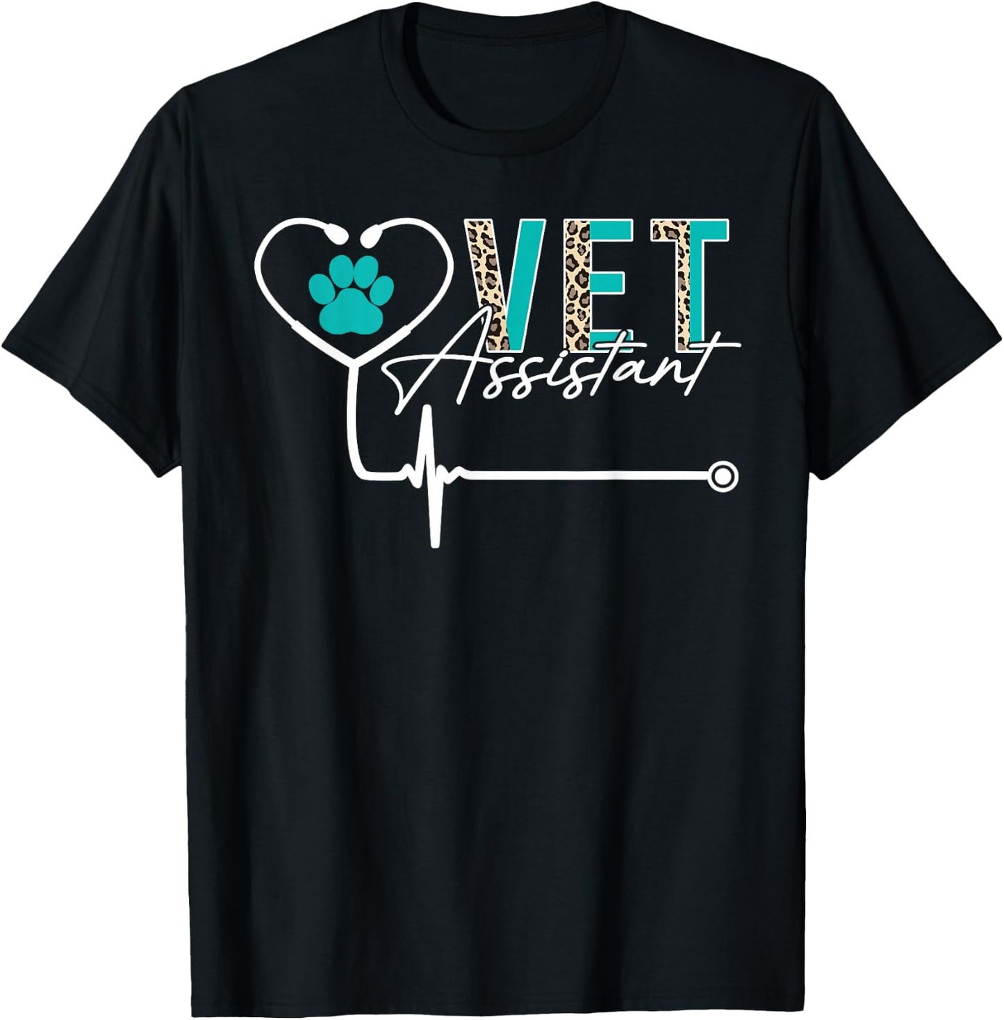 Veterinary Assistant Funny Vet Assistant T-Shirt - T-Shirt | Black