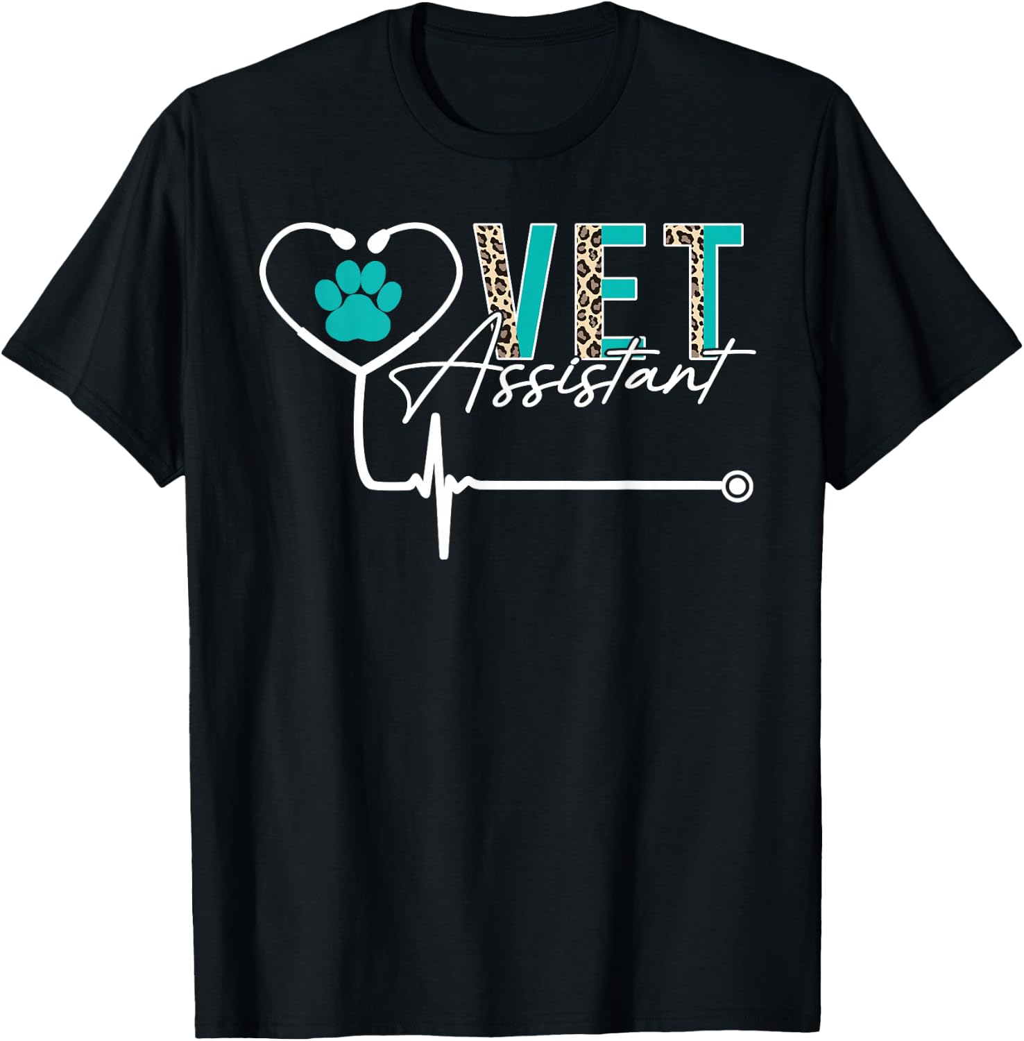 Veterinary Assistant Funny Vet Assistant T-Shirt - T-Shirt | Black