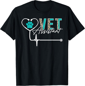 Veterinary Assistant Funny Vet Assistant T-Shirt - T-Shirt | Black