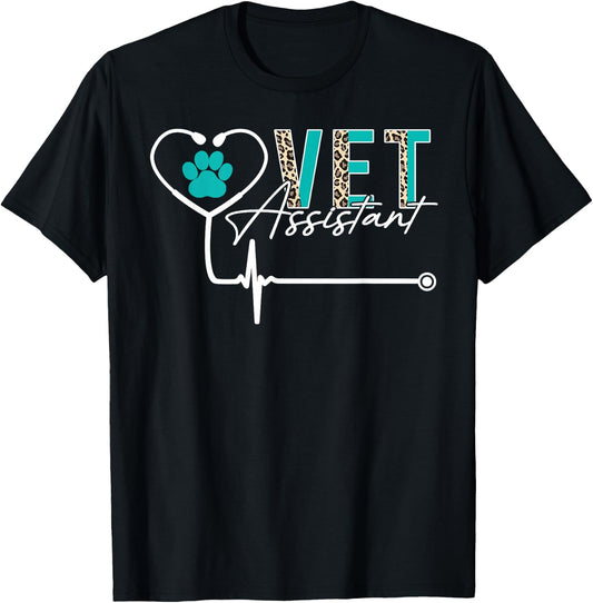 Veterinary Assistant Funny Vet Assistant T-Shirt - T-Shirt | Black