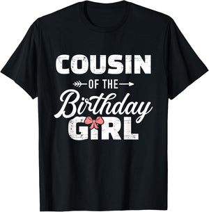 Cousin from Birthday Boy T-Shirt - T-Shirt | Black