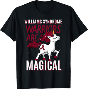 Williams Syndrome Warrior WS Williams–Beuren WBS Unicorn T-Shirt - T-Shirt | Black