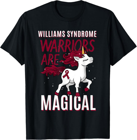 Williams Syndrome Warrior WS Williams–Beuren WBS Unicorn T-Shirt - T-Shirt | Black