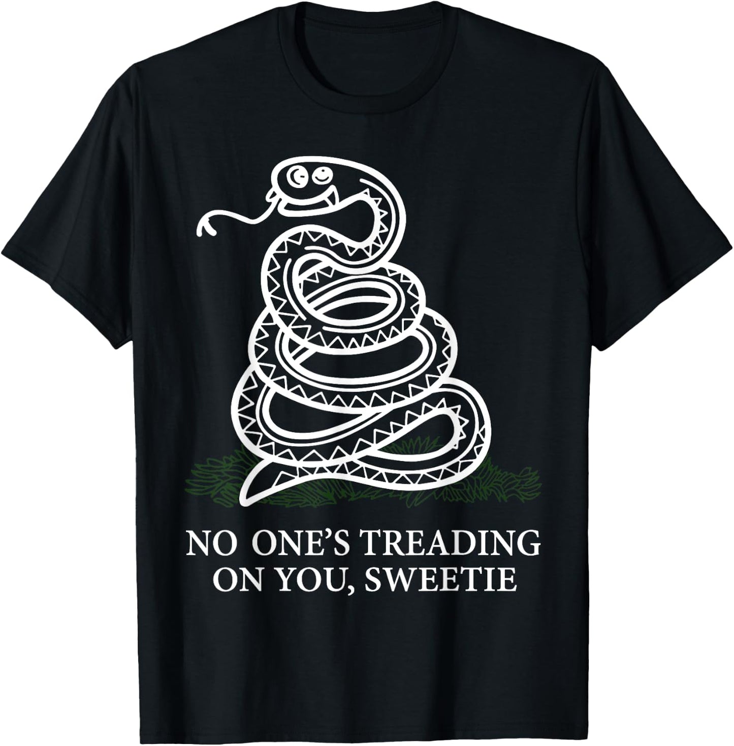 No One's Treading On You, Sweetie Snake T-Shirt - T-Shirt | Black