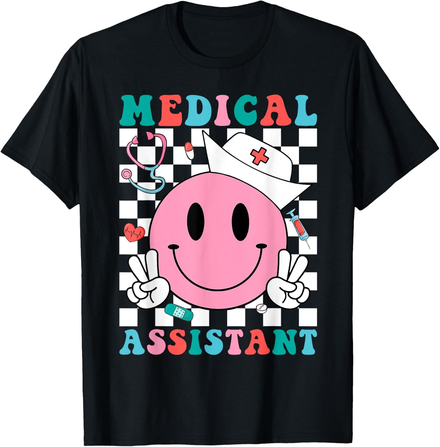 Funny Medical Assistant MA CMA Nursing Doctor Assistant T-Shirt - T-Shirt | Black