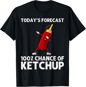 Funny Ketchup Gift Women Ketchup Merchandise Tomato T-Shirt - T-Shirt | Black
