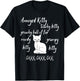 Annoyed Kitty Touchy Kitty Grouchy Ball of Fur Moody Sarcasm T-Shirt - T-Shirt | Black