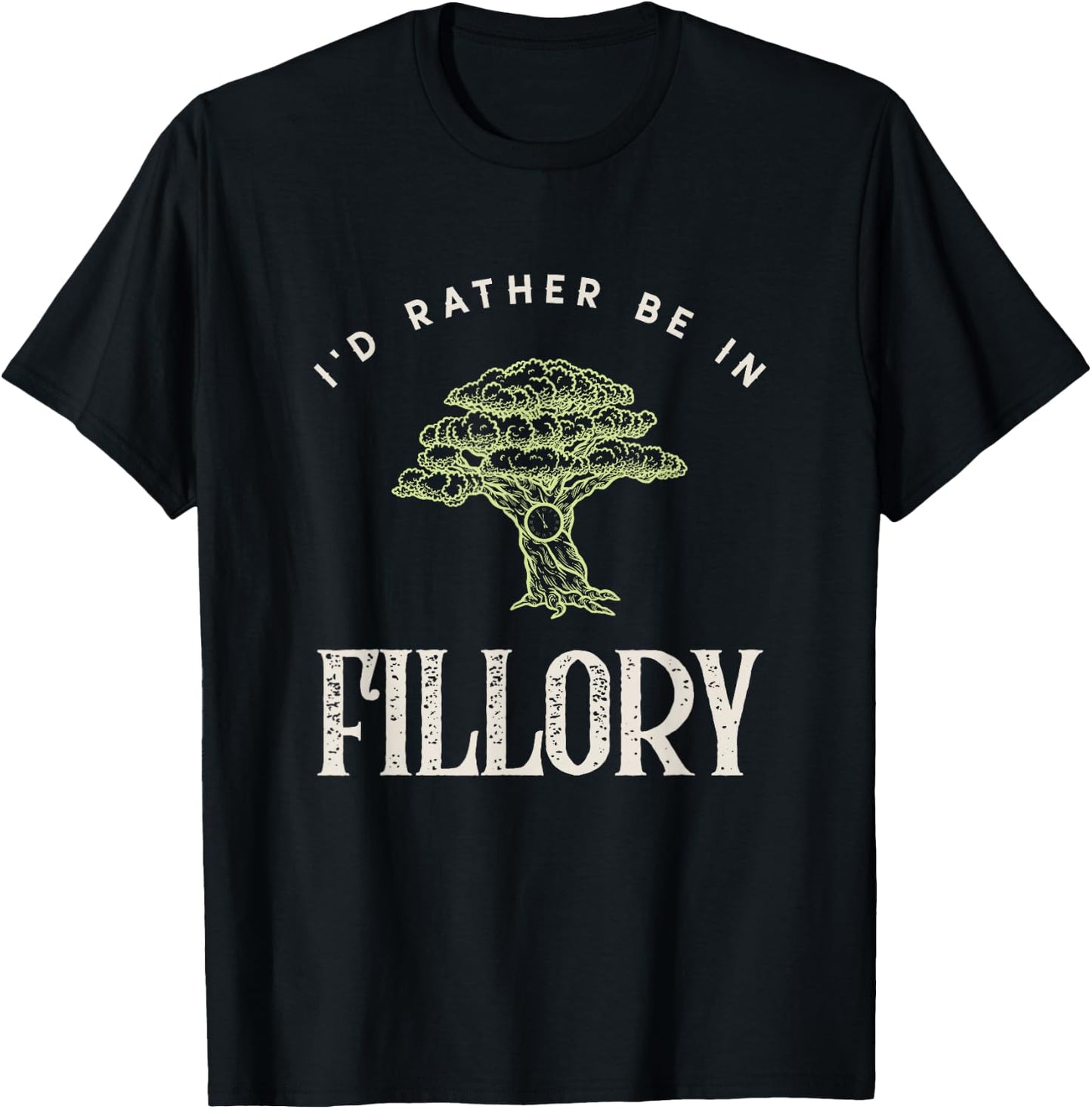 Magical Cat Women's I'd Rather Be In Fillory The Magicians Modern Graphic Print Black Short Sleeve T-Shirt - T-Shirt | Black
