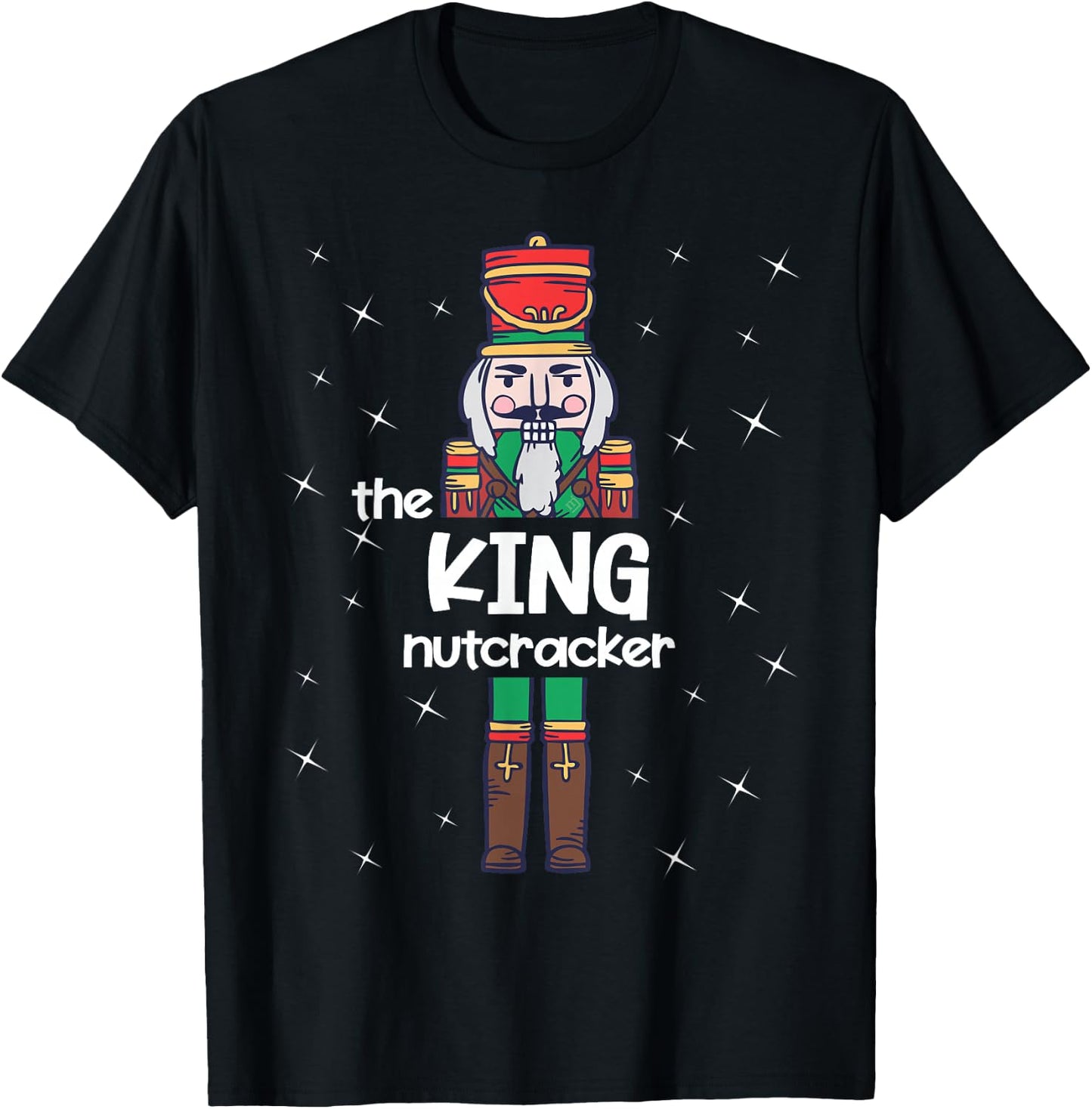 King Nutcracker Family Matching Funny Gift Pajama T-Shirt - T-Shirt | Black