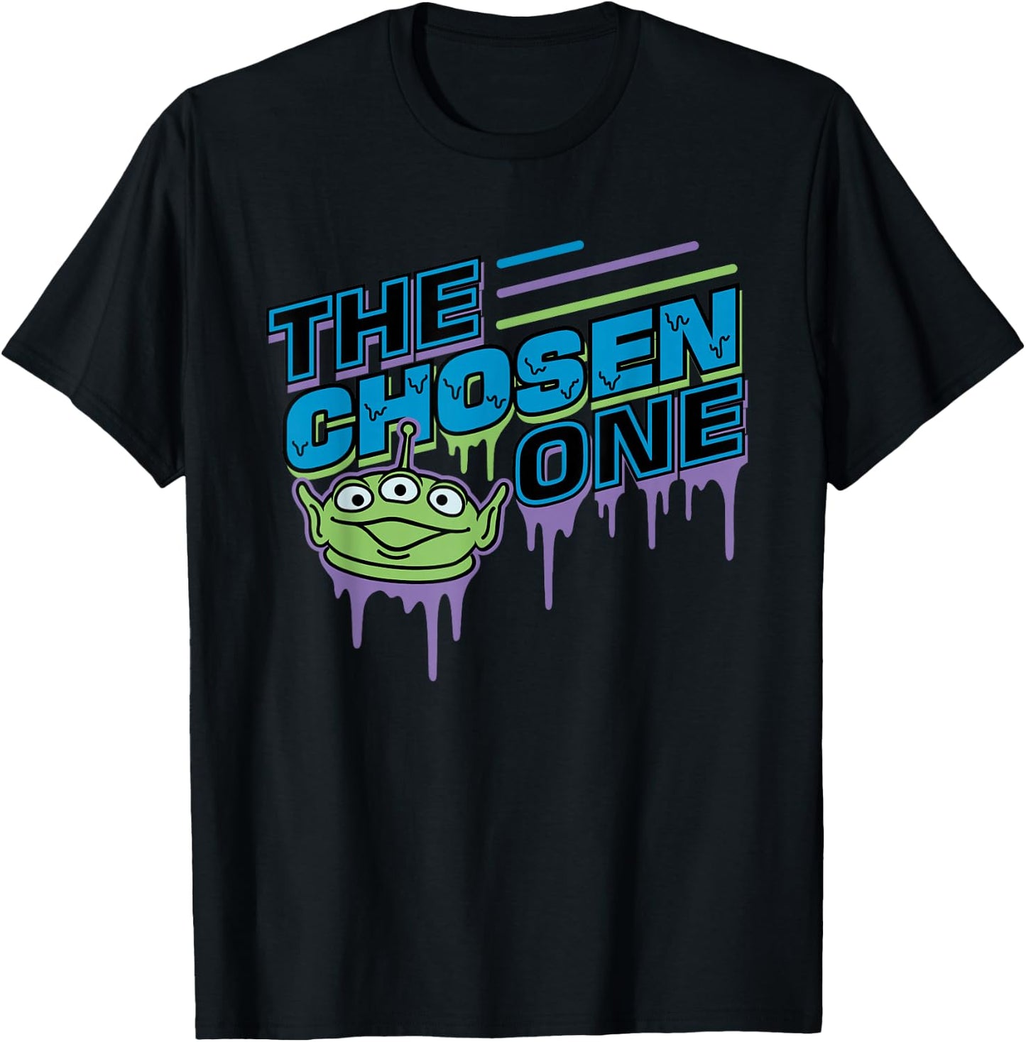 Toy Story Alien The Chosen One Melting Letters T-Shirt - T-Shirt | Black