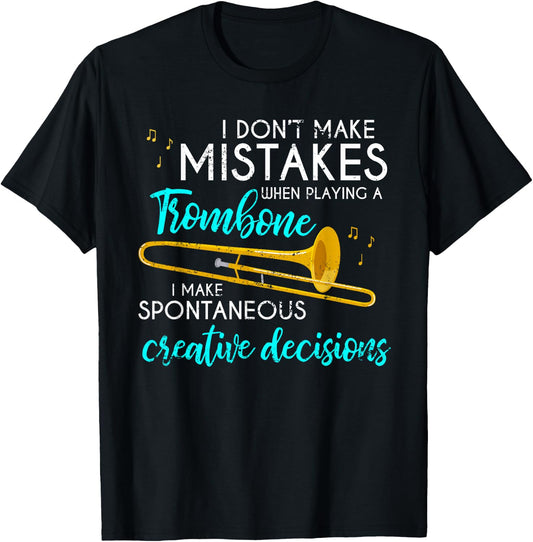Orchestra Musician Gift Funny Trombone T-Shirt - T-Shirt | Black