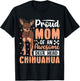 Proud Mom Of An Awesome Deer Head Chihuahua T-Shirt - T-Shirt | Black