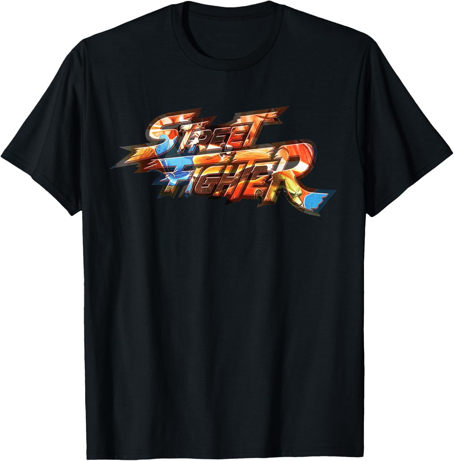 Street Fighter Logo Chun Li Kick Epic Battle Retro Gamer T-Shirt - T-Shirt | Black
