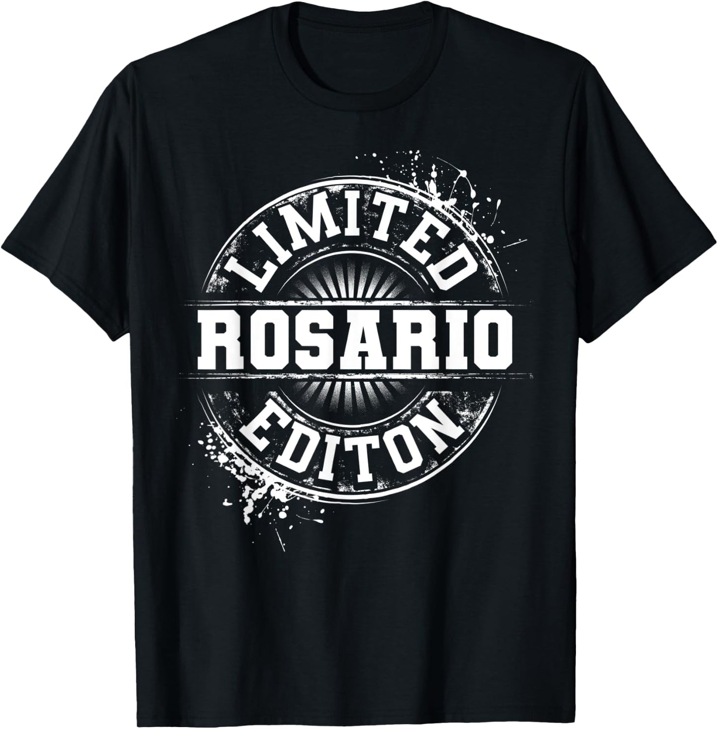 ROSARIO Funny Surname Family Tree Birthday Reunion Gift T-Shirt - T-Shirt | Black