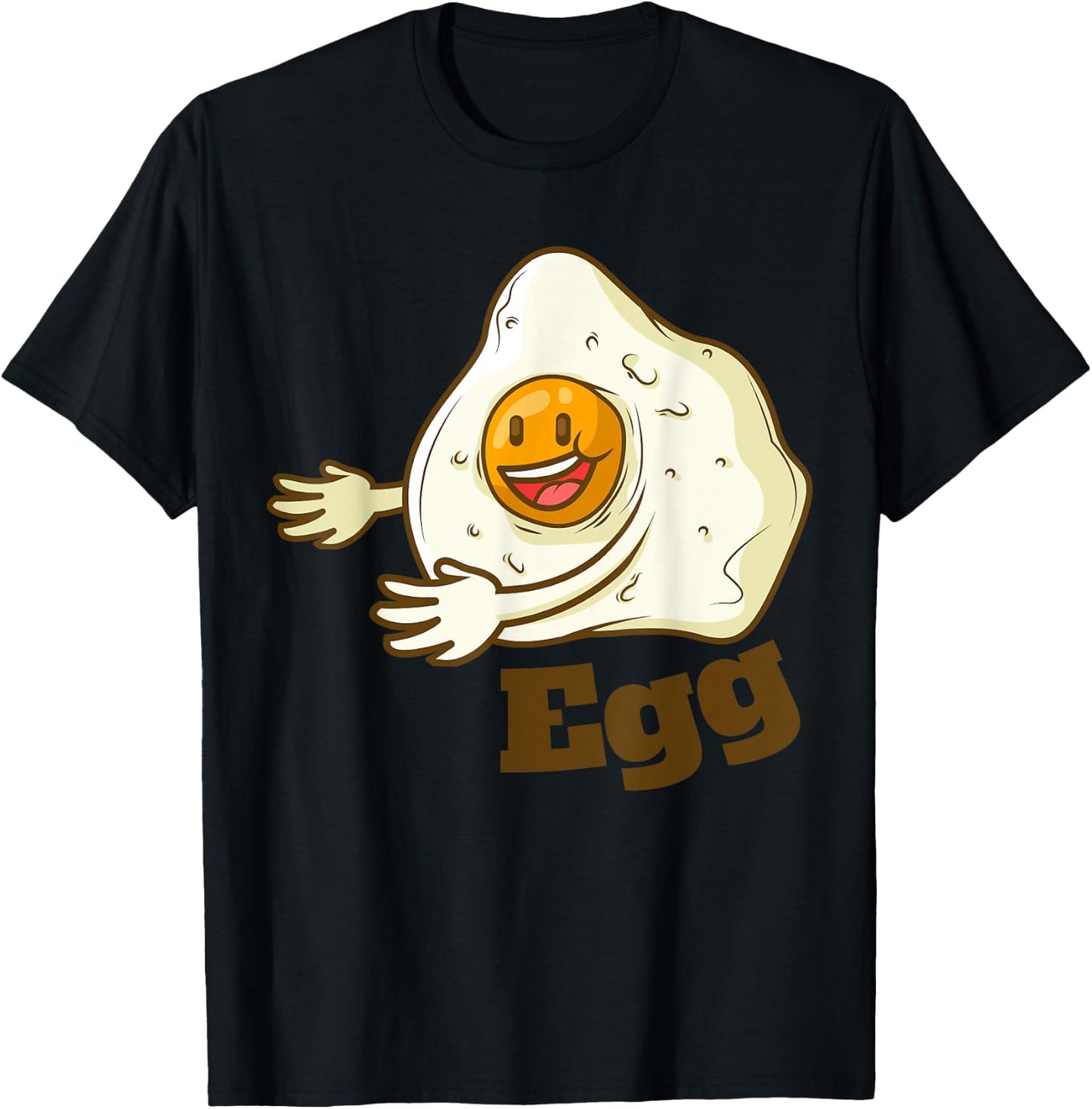 Funny Bacon And EGG Duo Valentines Halloween Easy Costume T-Shirt - T-Shirt | Black