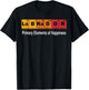 Vintage Labrador Dog Science Funny Periodic Table Pet Men Women Kids T-Shirt - T-Shirt | Black