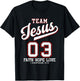 Christian - Team Jesus 03 Faith Hope Love T-Shirt - T-Shirt | Black
