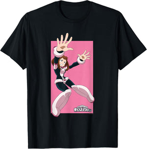 My Hero Academia Uraraka Hero Pose Anime T-Shirt - T-Shirt | Black