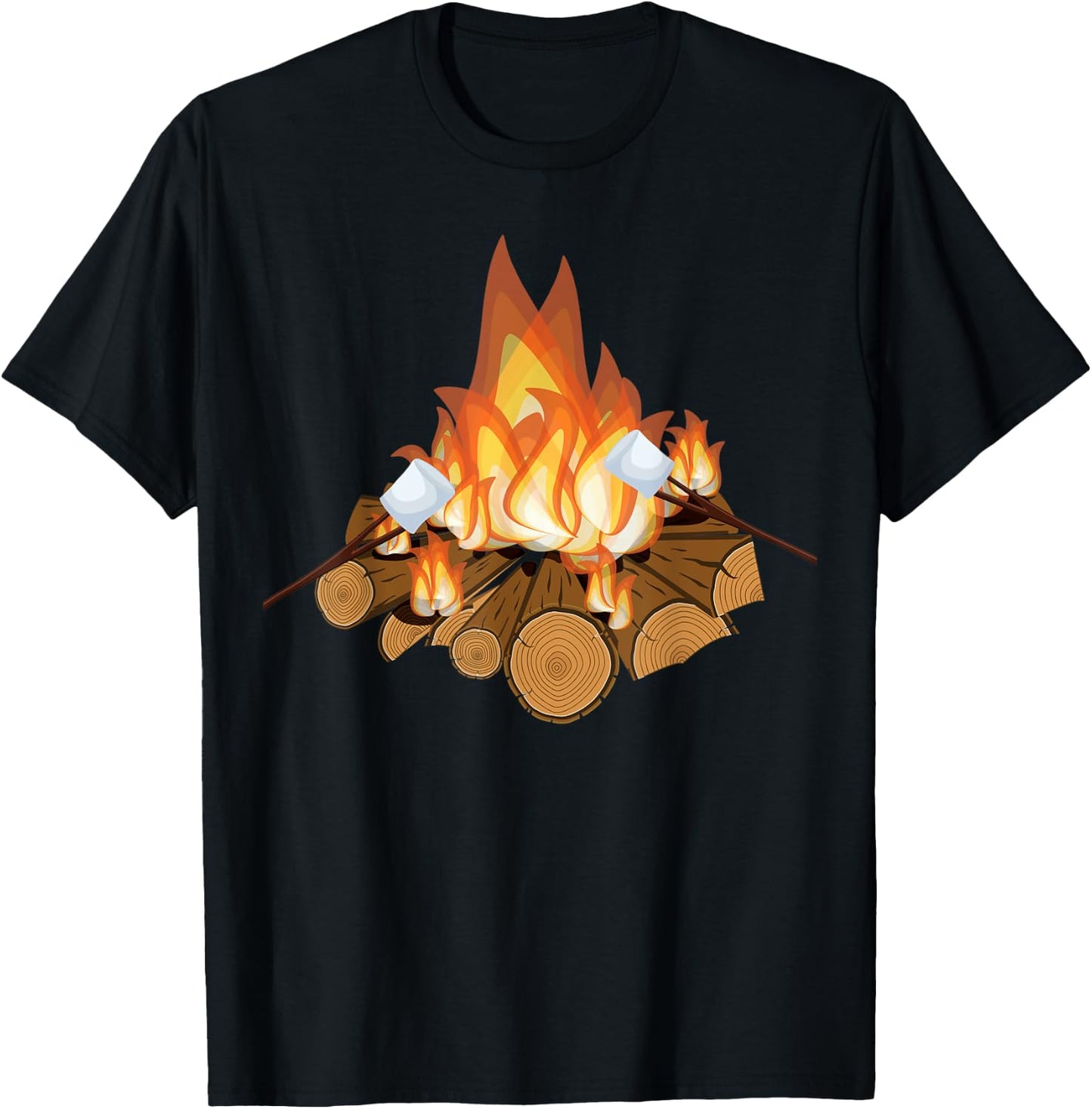 Smores Campfire Cracker Matching Group Halloween Costume T-Shirt - T-Shirt | Black