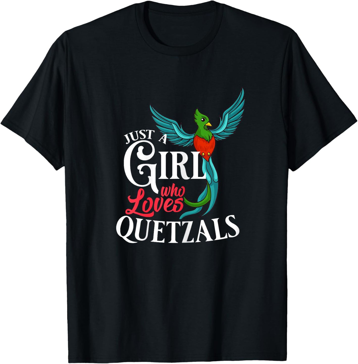 Quetzal Bird Guatemala Feathers Animal T-Shirt - T-Shirt | Black