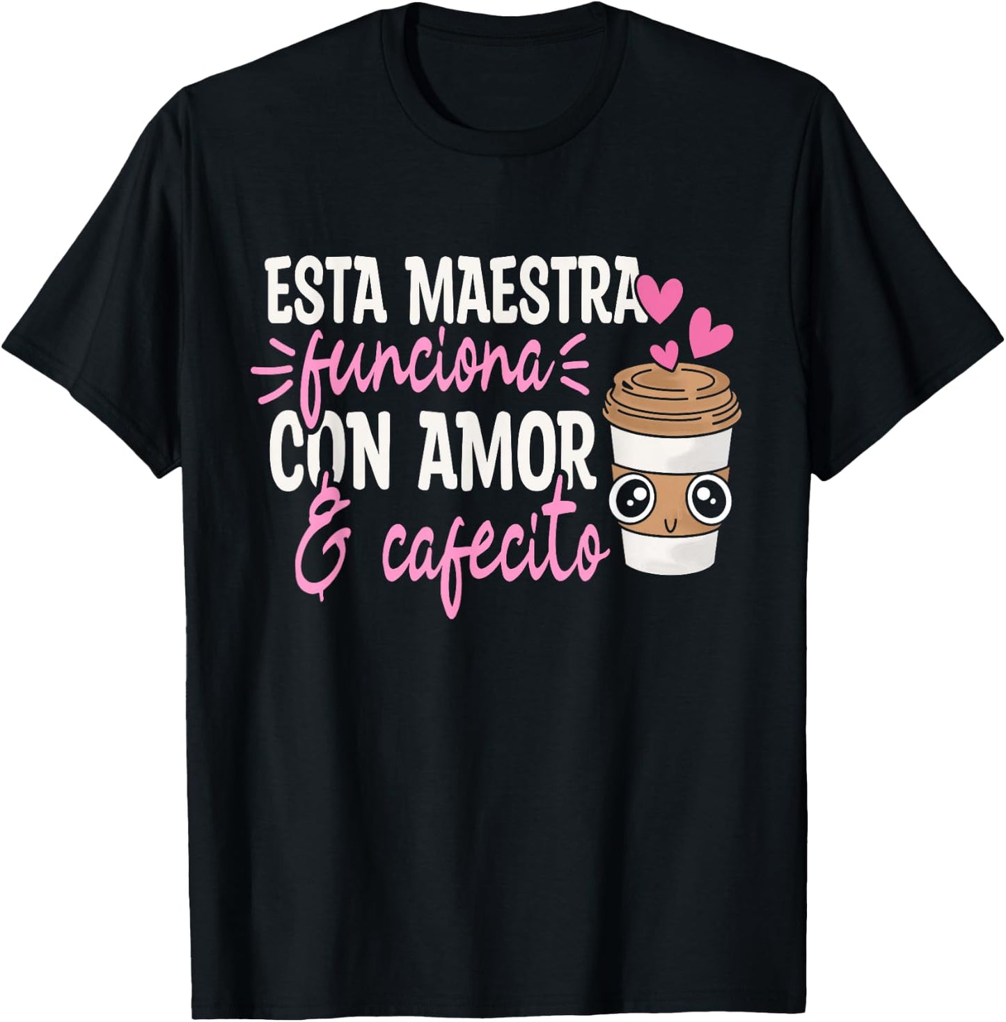 Espanol Bilingual Teacher Maestra Spanish Teacher Coffee T-Shirt - T-Shirt | Black