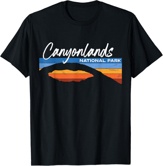 Canyonlands National Park Moab Utah Vacation Retro UT T-Shirt - T-Shirt | Black