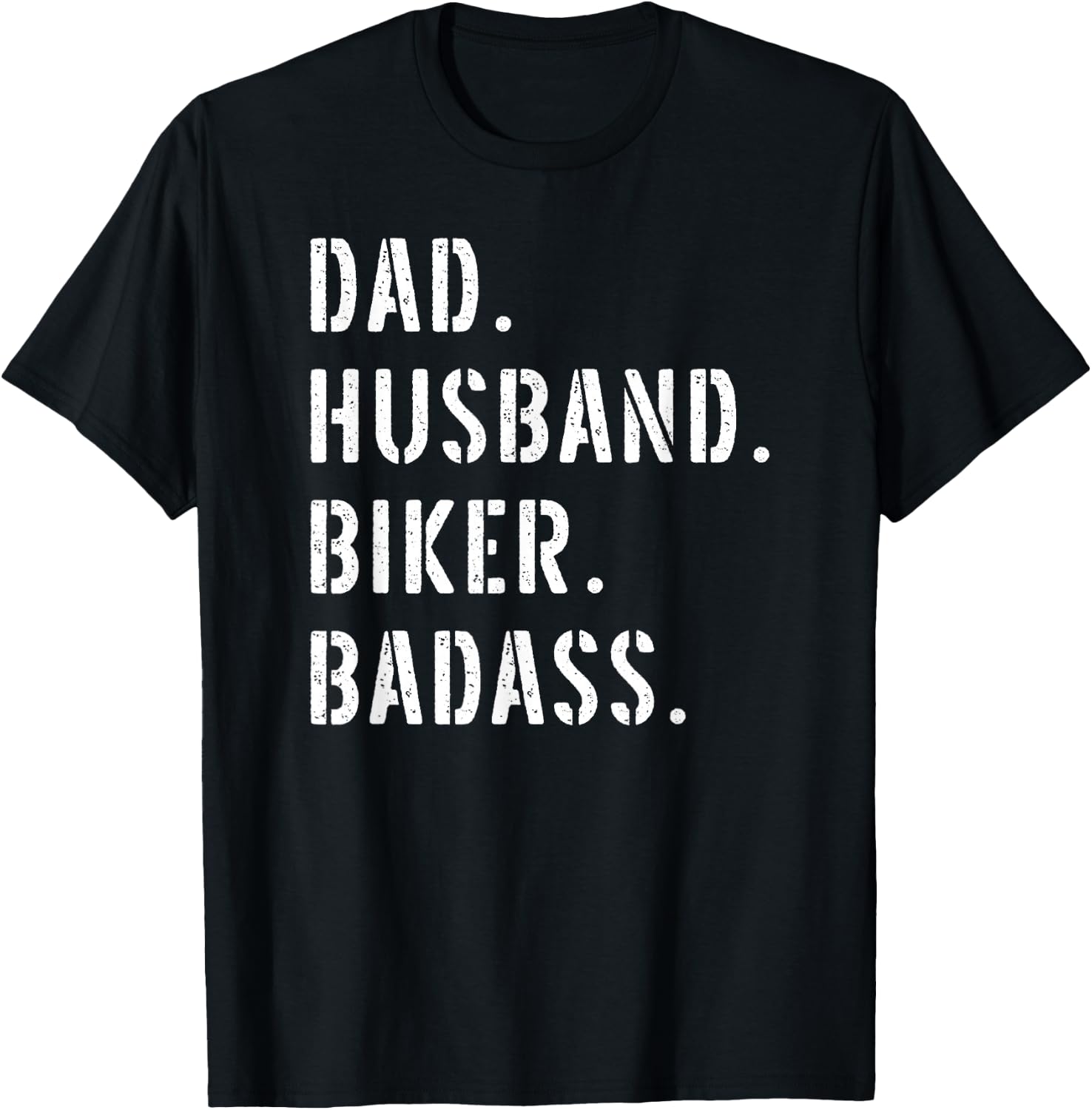 Biker Motorcycle Dad Gifts From Daughter Son Wife T-Shirt - T-Shirt | Black