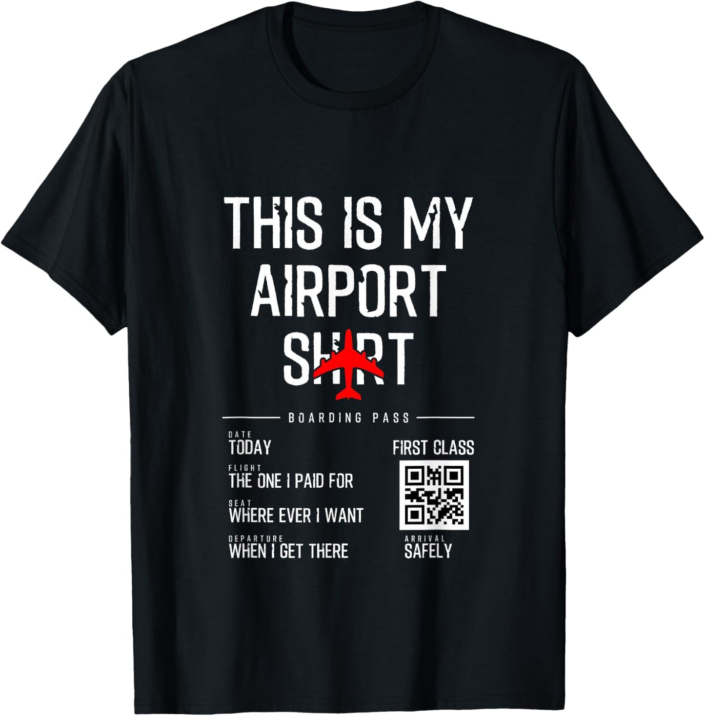 This is My Airport Funny Family Travel T-Shirt - T-Shirt | Black