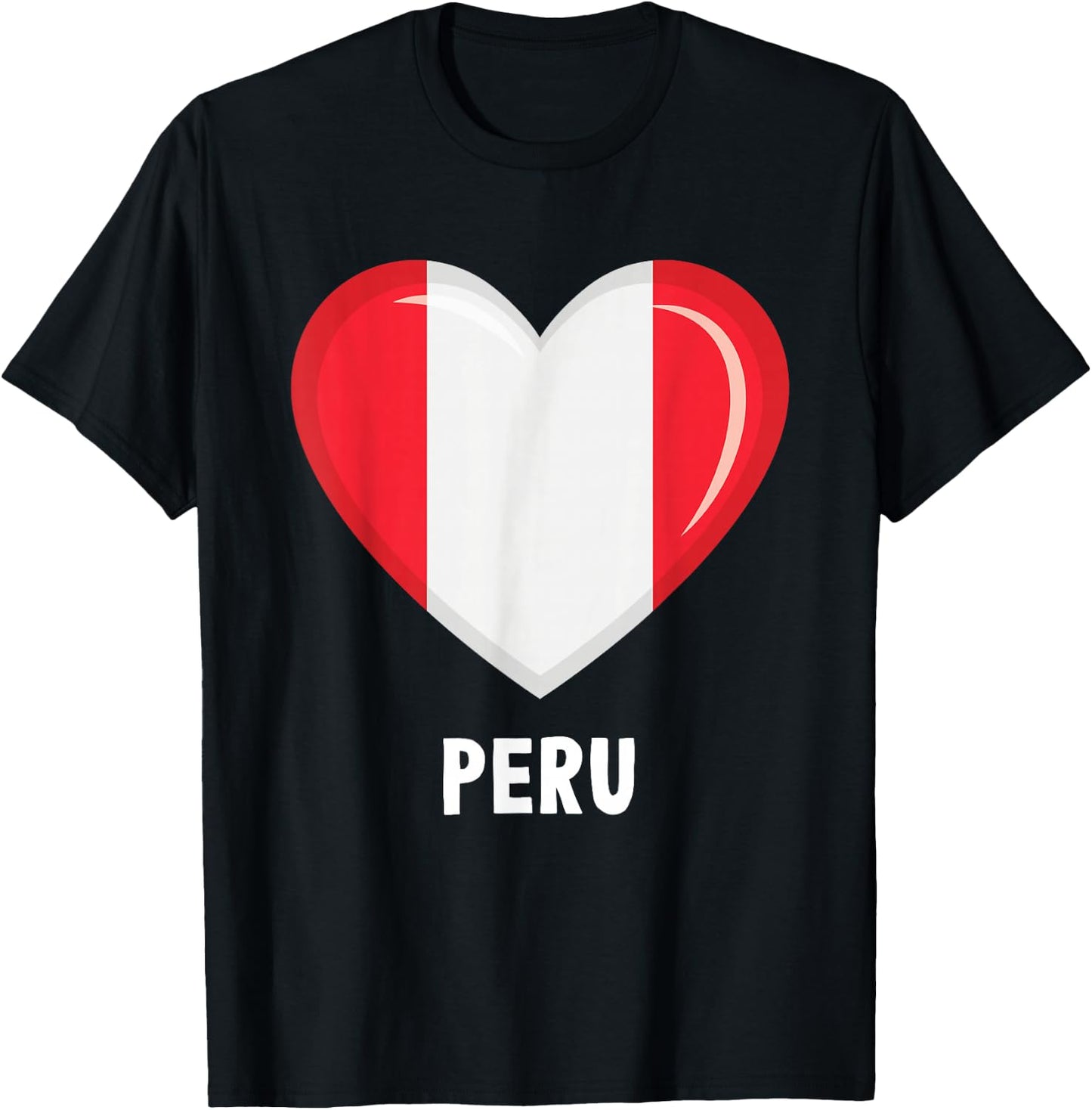 Peruvian Flag Jersey | Peruvian T-Shirt - T-Shirt | Black