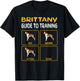 Brittany Guide To Training Dog Obedience Men Women Girls Kids T-Shirt - T-Shirt | Black