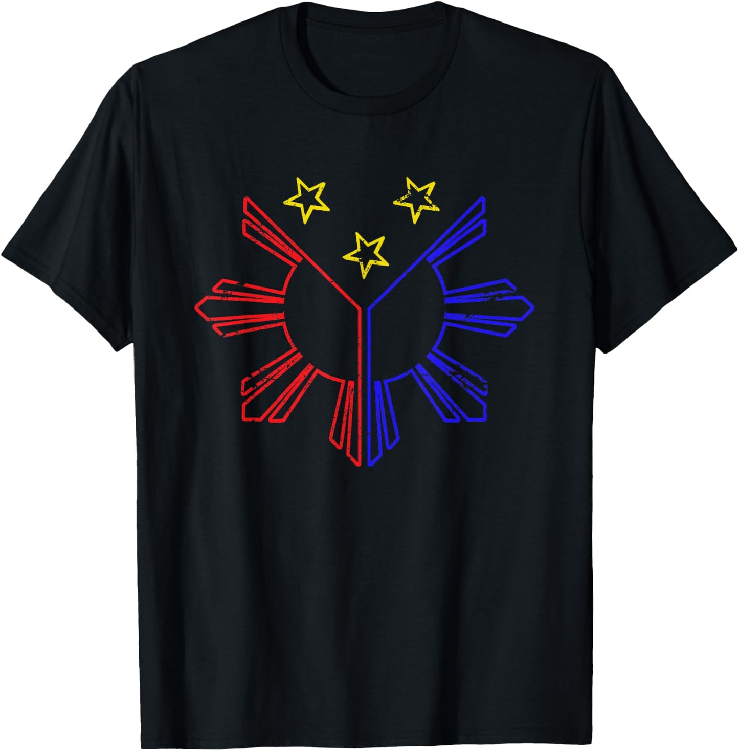 Filipino Philippine Flag Philippines T-Shirt - T-Shirt | Black