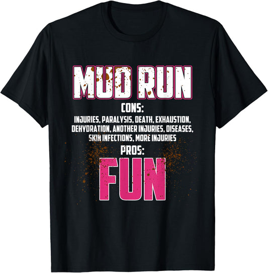 Mud Girl Run T-Shirt - T-Shirt | Black