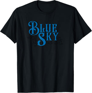 Blue Sky Retro Vintage Southern Rock Music Lover T-Shirt - T-Shirt | Black