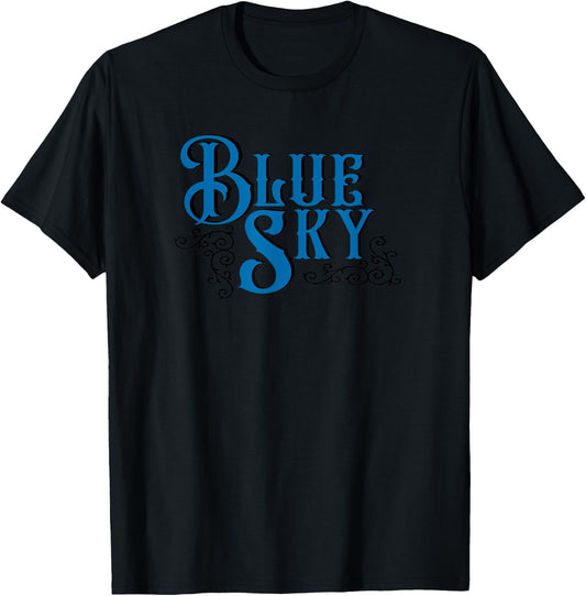 Blue Sky Retro Vintage Southern Rock Music Lover T-Shirt - T-Shirt | Black