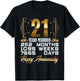 21 Years Married - Funny 21st Wedding Anniversary T-Shirt - T-Shirt | Black