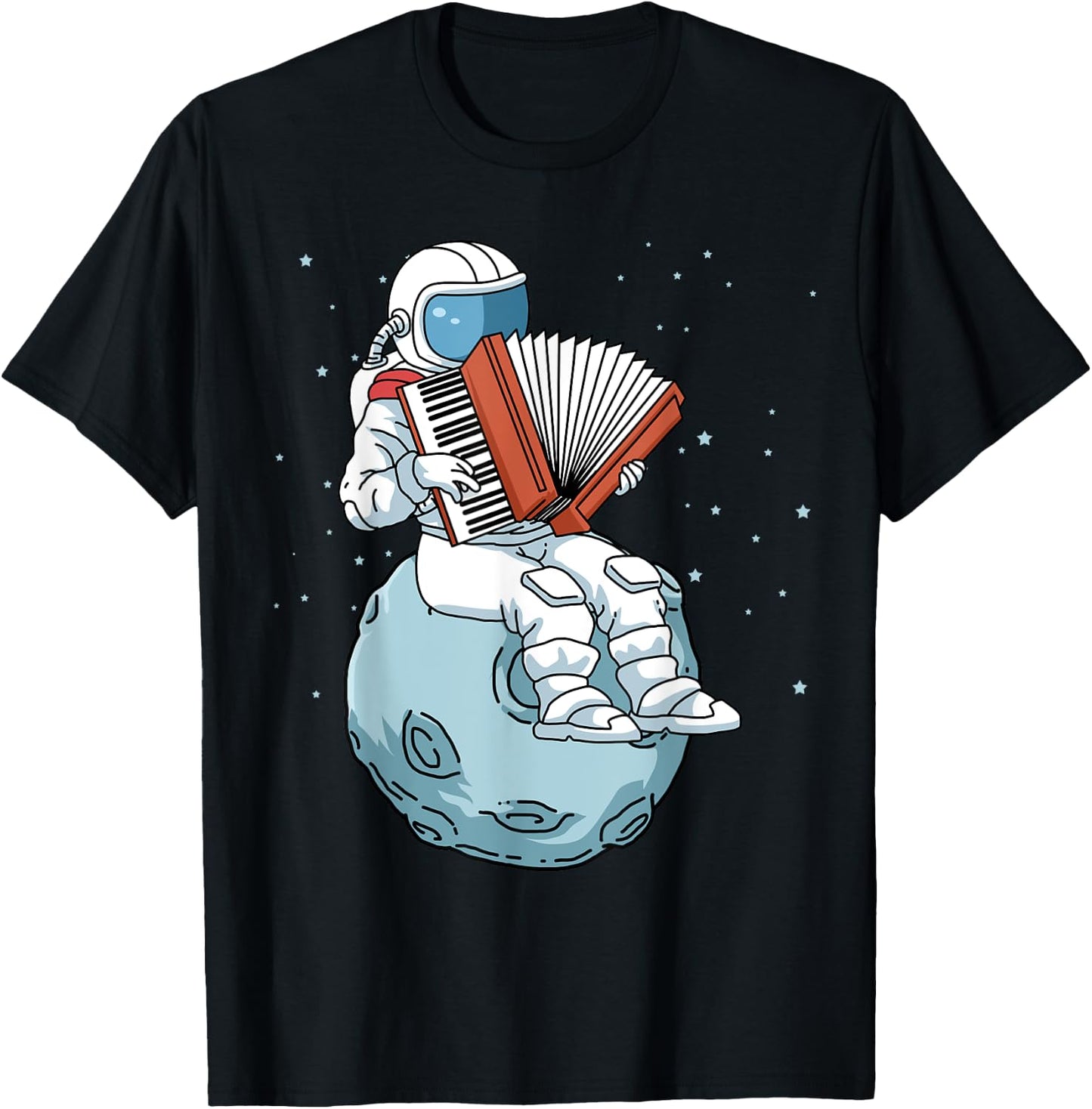 Accordion Shirt Men Accordion Music Gift Women Accordion T-Shirt - T-Shirt | Black
