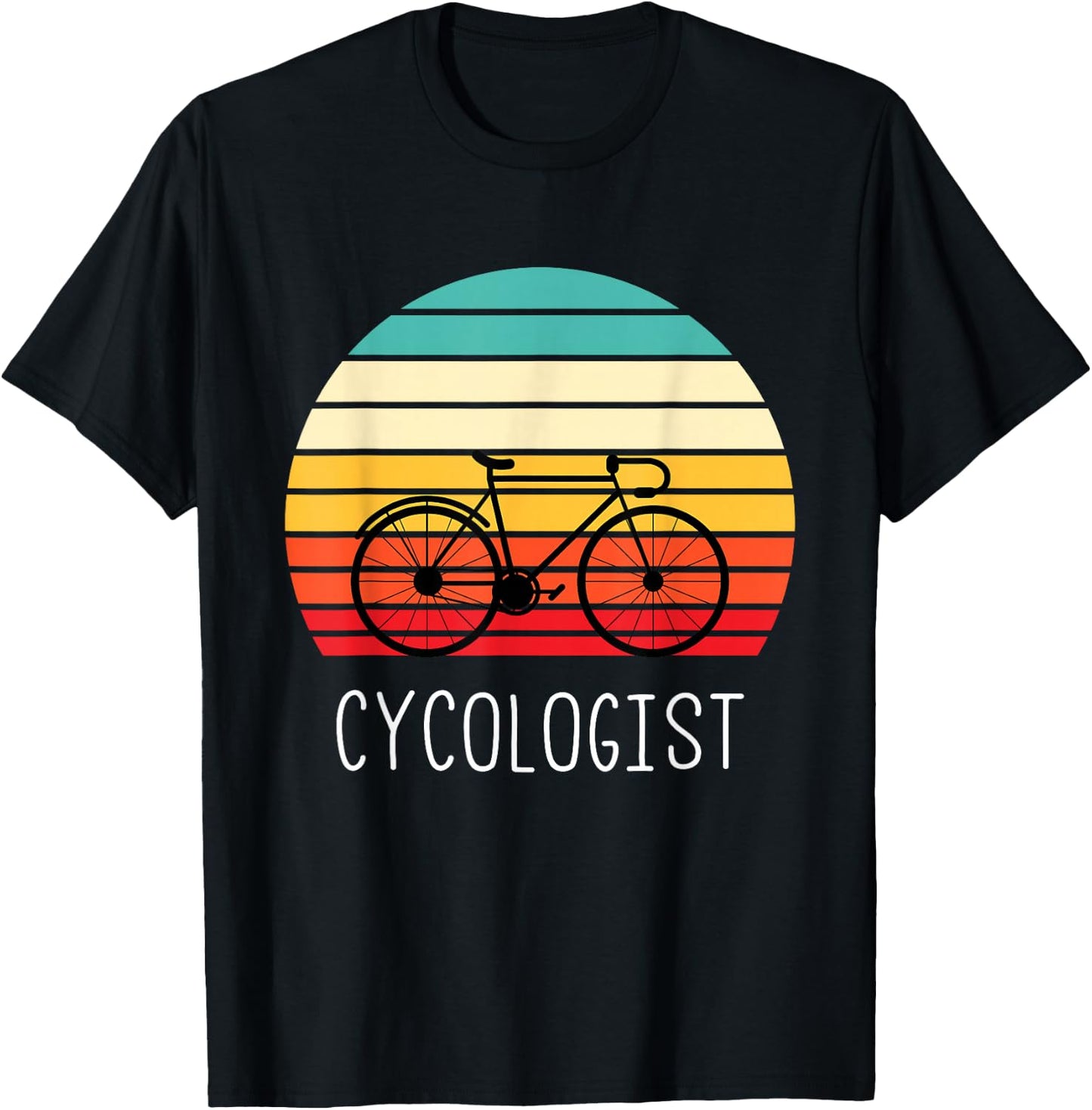Cycologist - Funny Vintage Cycling & Cyclist Gift T-Shirt - T-Shirt | Black