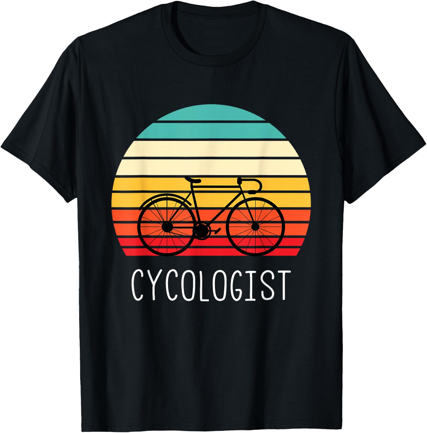 Cycologist - Funny Vintage Cycling & Cyclist Gift T-Shirt - T-Shirt | Black