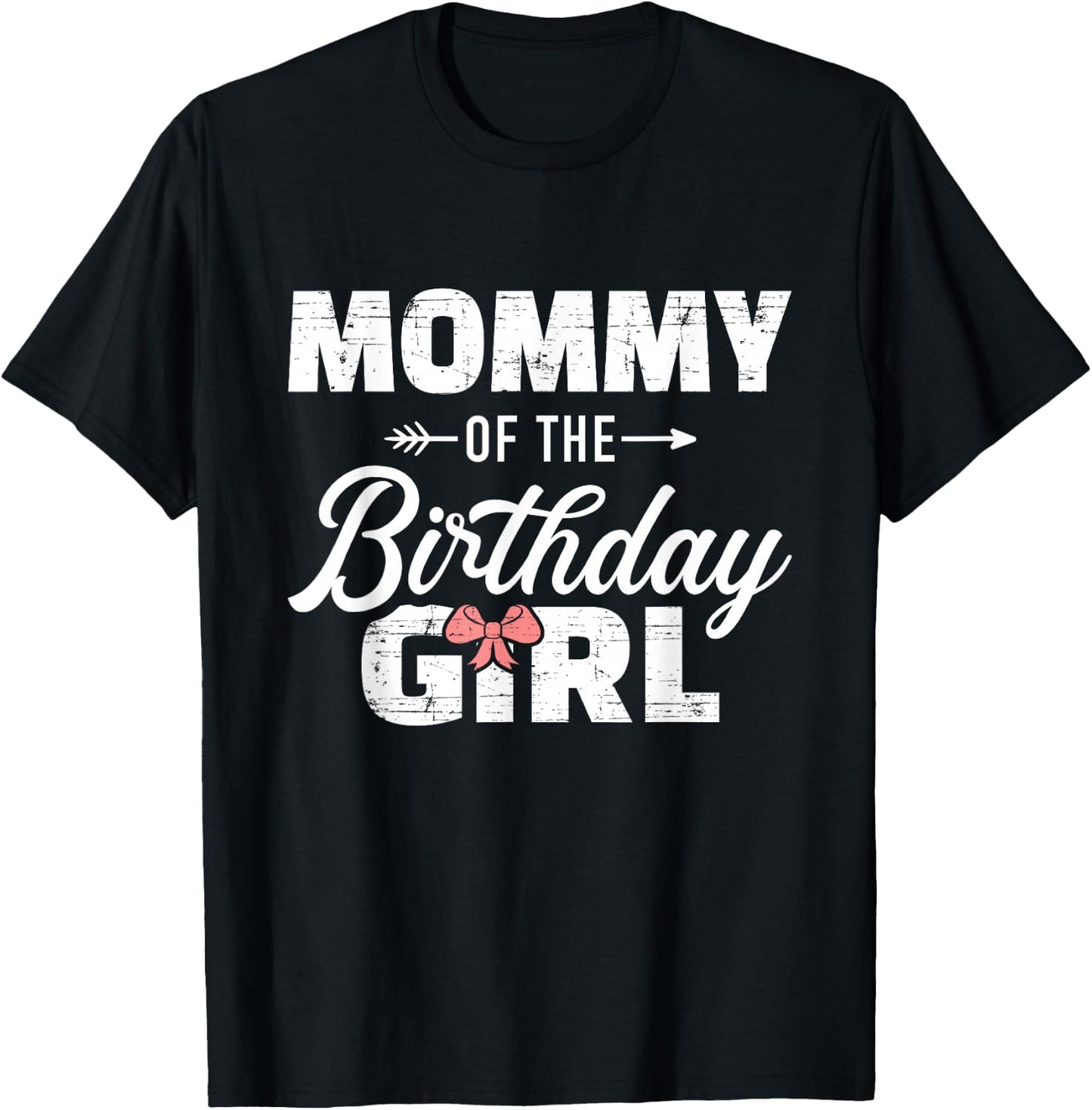 Mommy of the birthday daughter girl matching family for mom T-Shirt - T-Shirt | Black