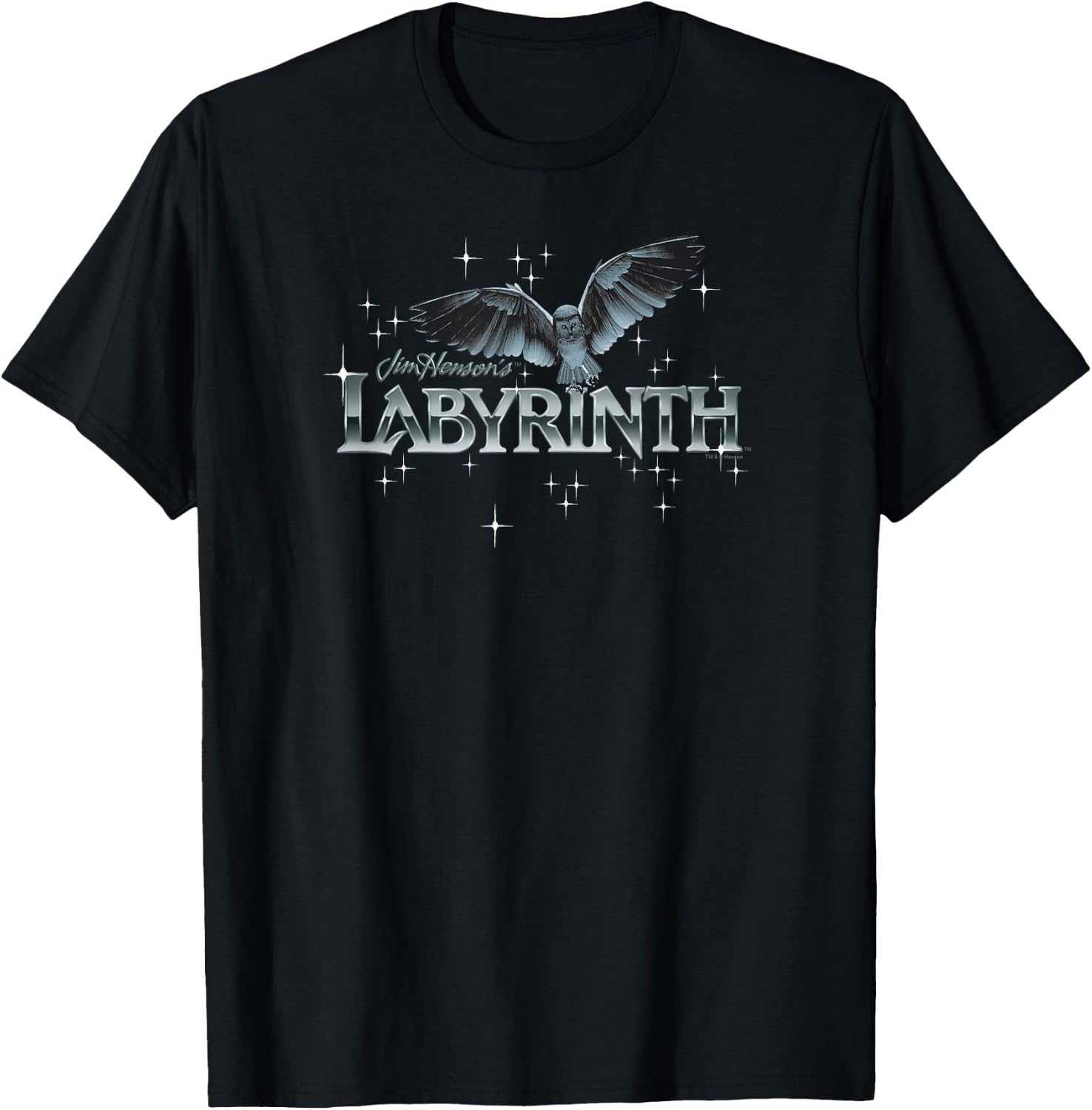 Labyrinth Owl Logo T-Shirt - T-Shirt | Black