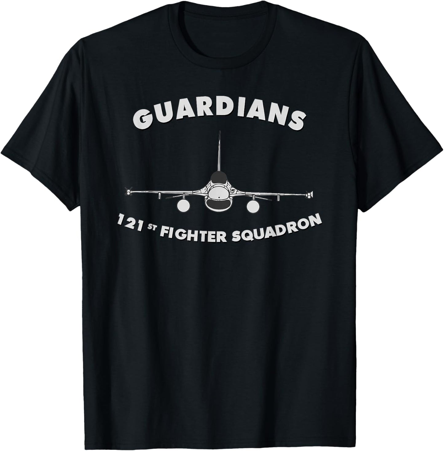 121st Fighter Squadron The Guardians T-Shirt - T-Shirt | Black