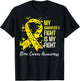 My Daughter’s Fight Is My Fight Bone Cancer Awareness T-Shirt - T-Shirt | Black