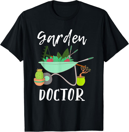 Gardener garden doctor T-Shirt - T-Shirt | Black