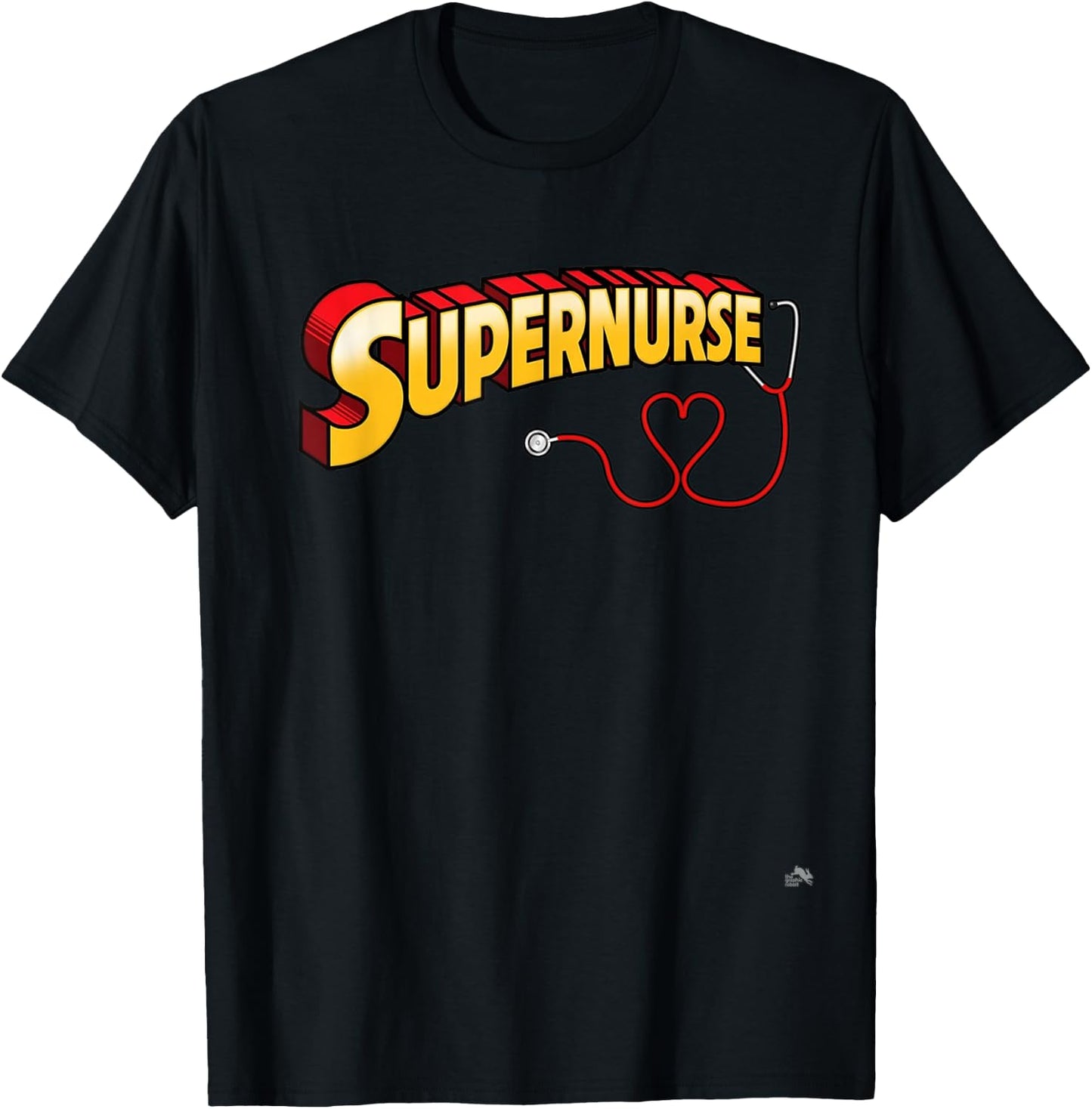Super Nurse RN Superhero Registered Nurse Hero SuperNurse T-Shirt - T-Shirt | Black