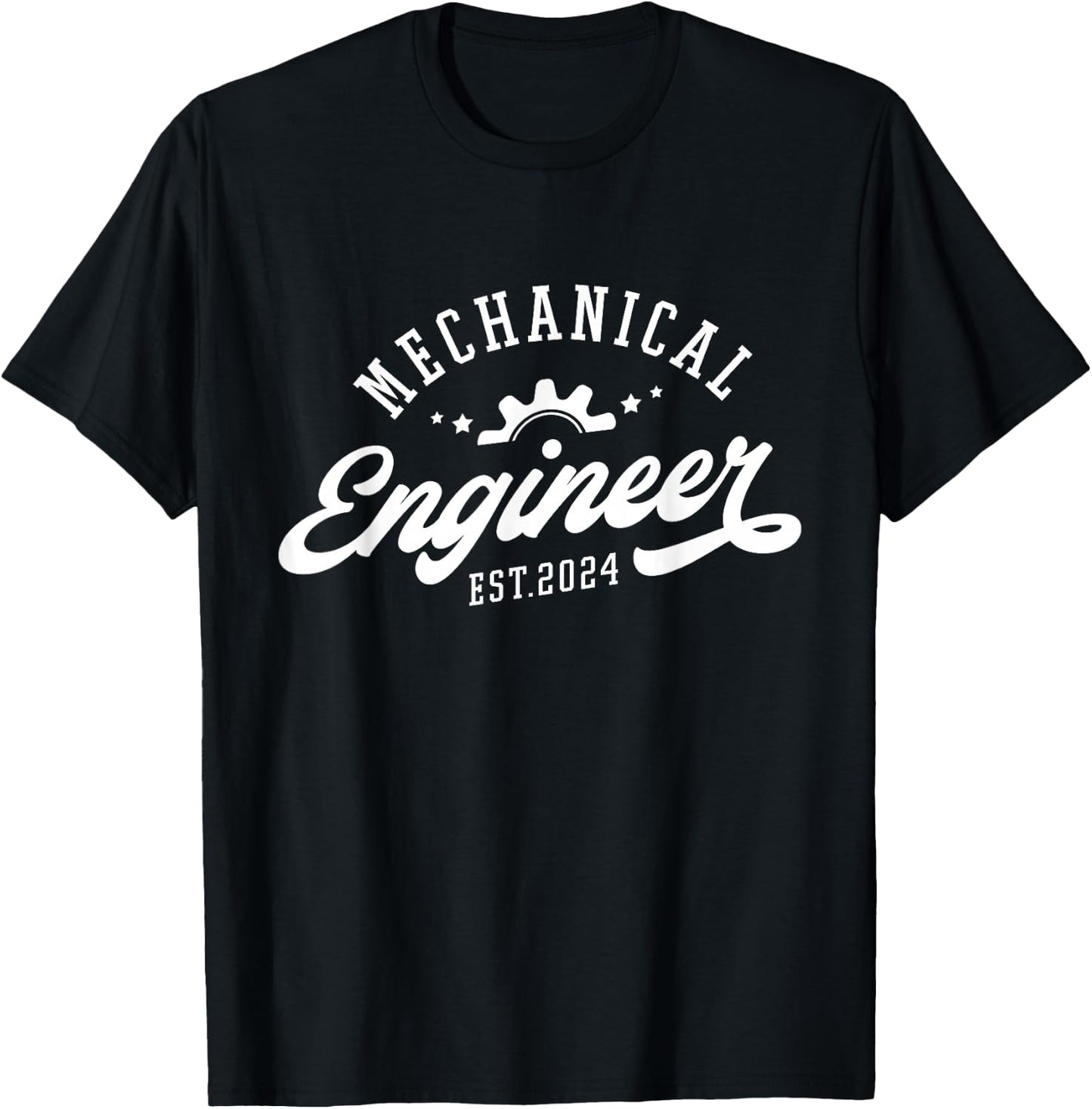 Mechanical Engineer Est 2024 Mechanical Engineer Graduation T-Shirt - T-Shirt | Black